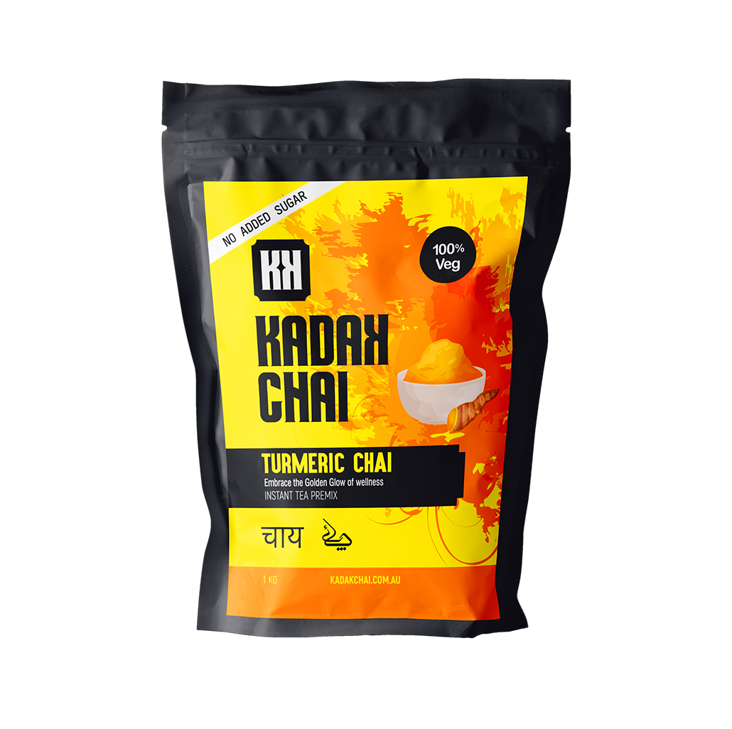 Turmeric chai latte by kadak chai