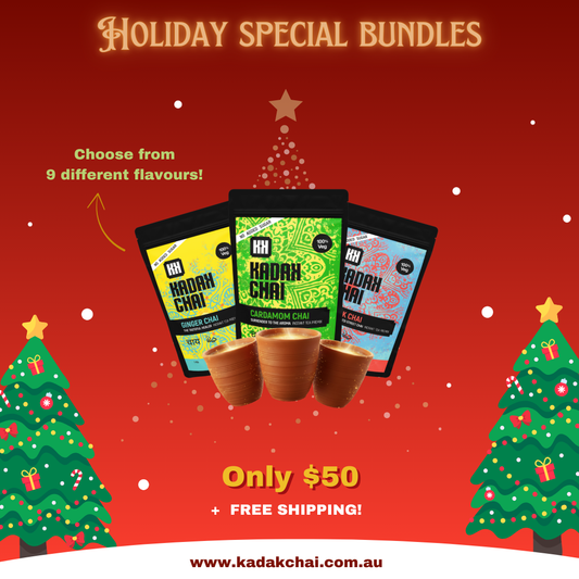 Holiday Bundle 3 (3 Premix + 3 Kullad)