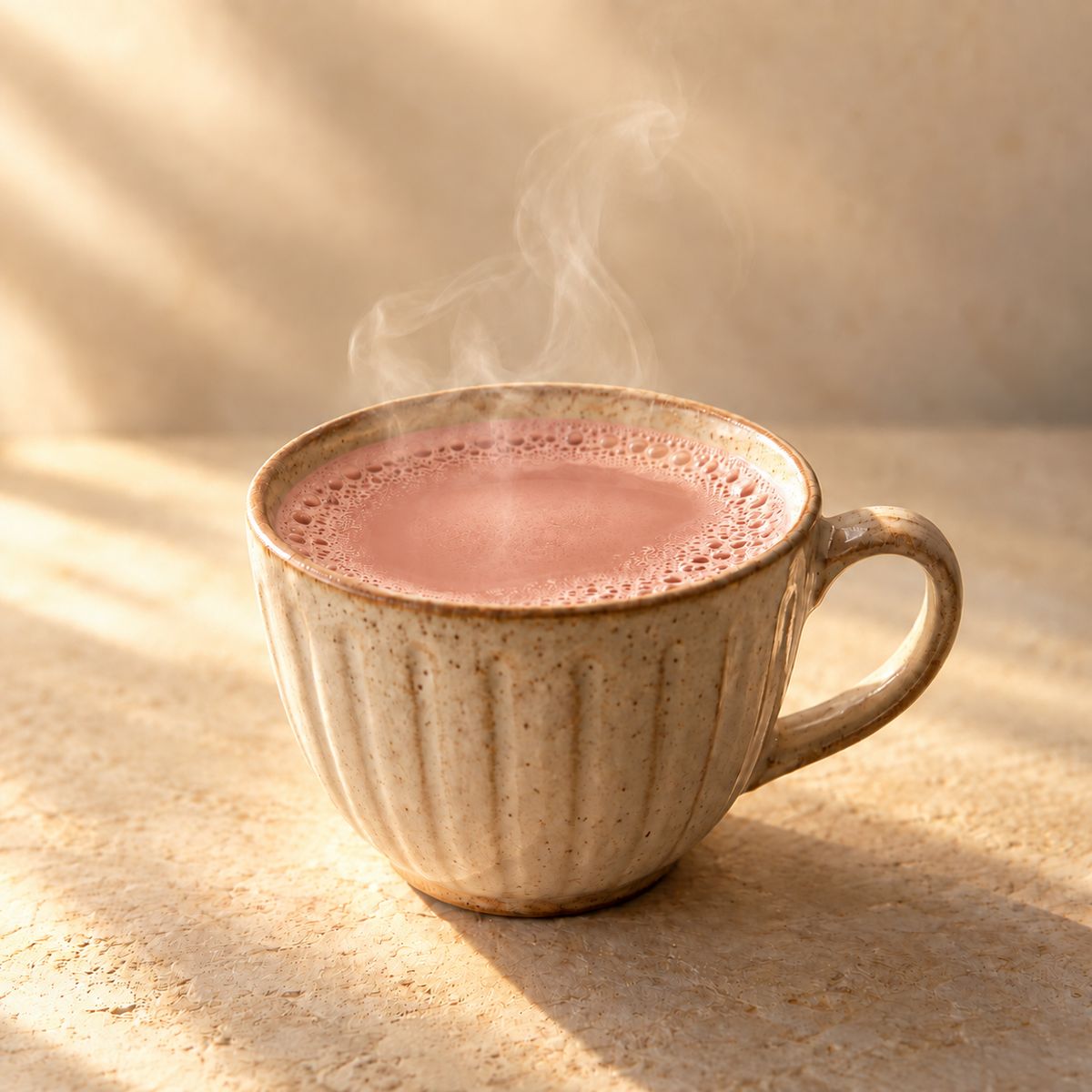 pink tea (also called as kashmiri tea in a cup)